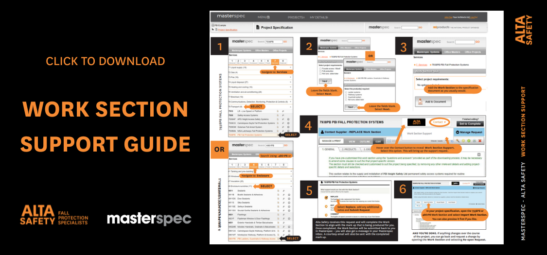 Work Section Support Guide Image