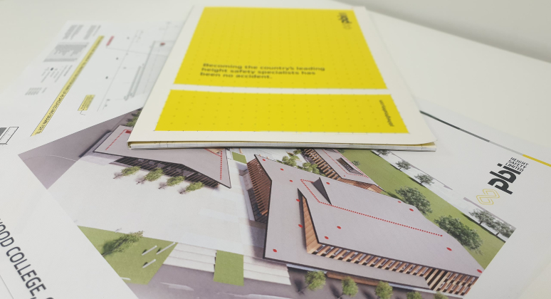 Design plans on table